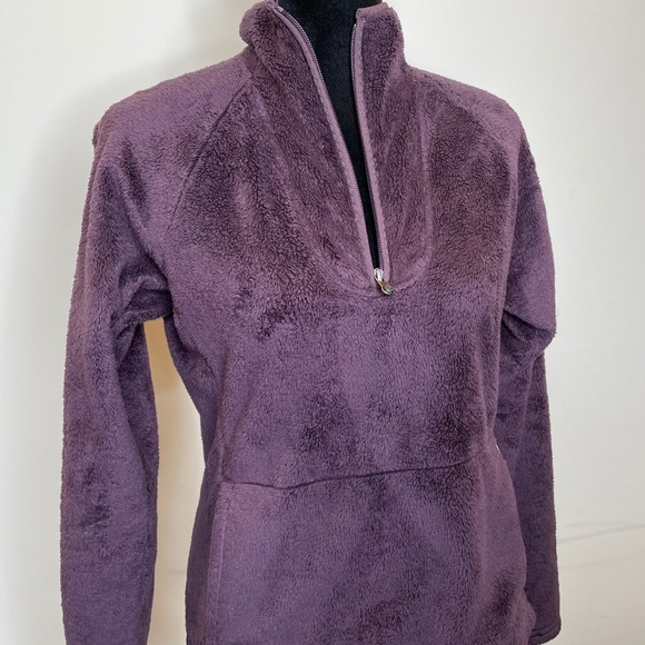 The North Face Purple Fuzzy Pullover Jacket - Picture 2 of 11